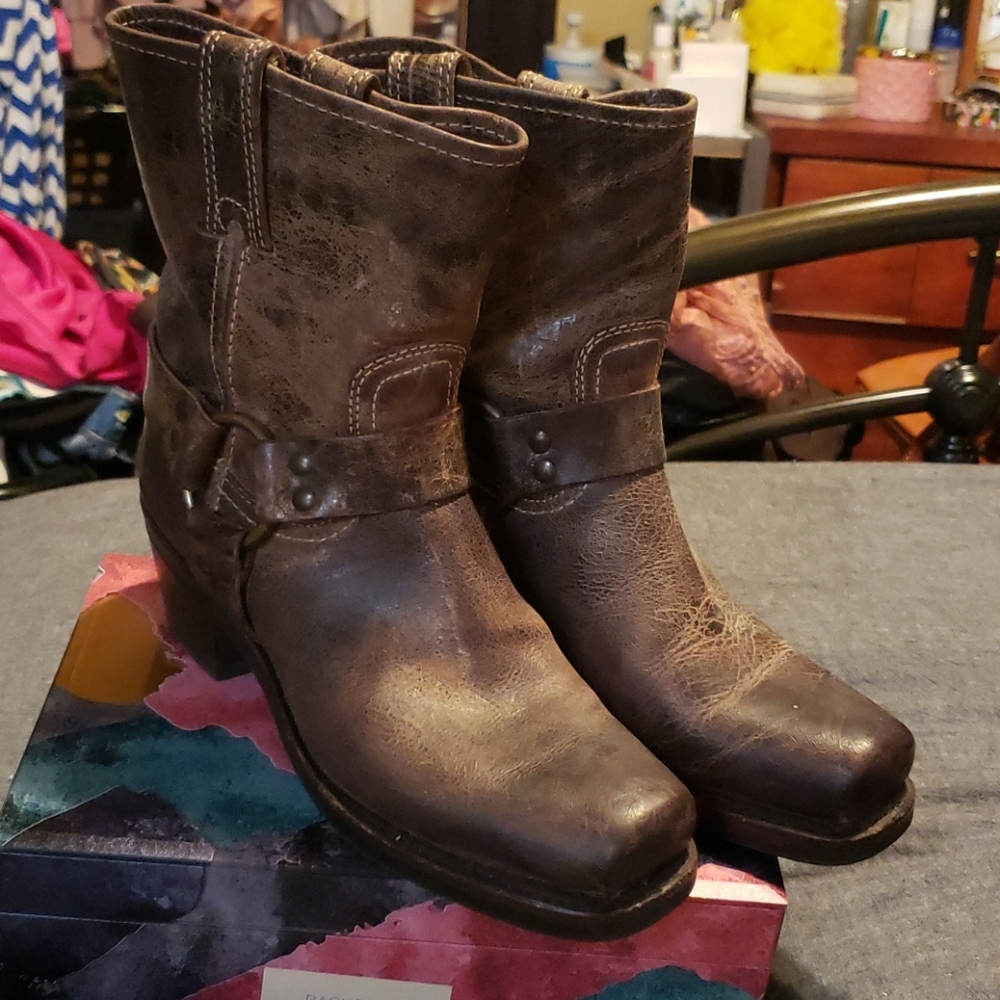 Frye Leather Harness 12R boot